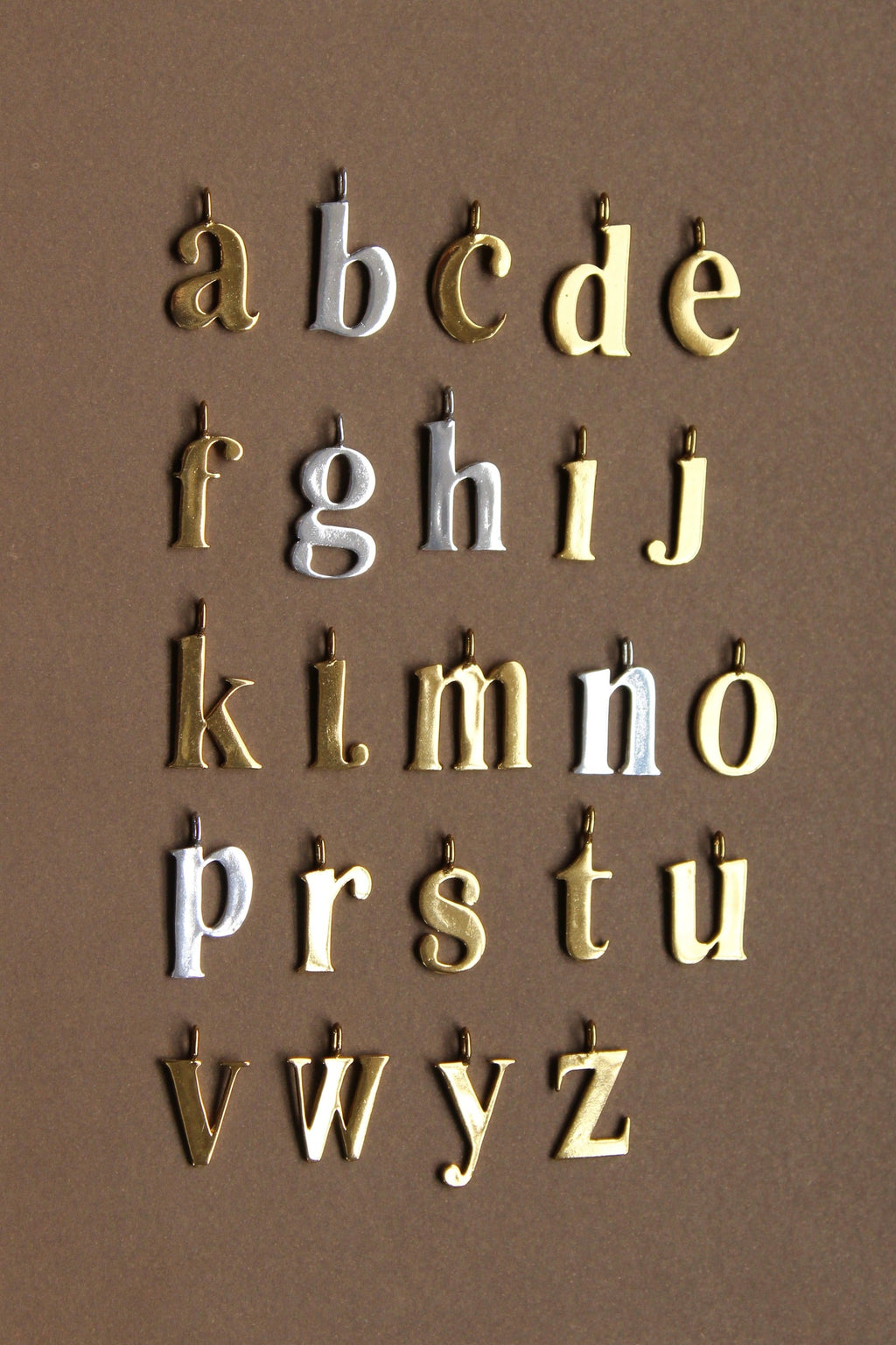 INITIAL GOLD - Link chain 20"