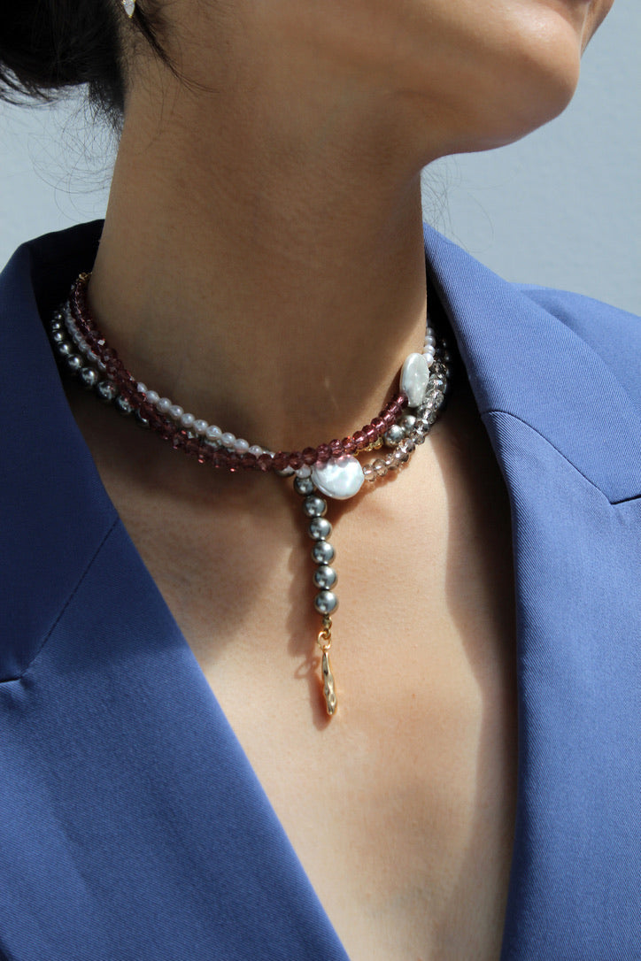 BAHIA Necklace - Version solo perlas