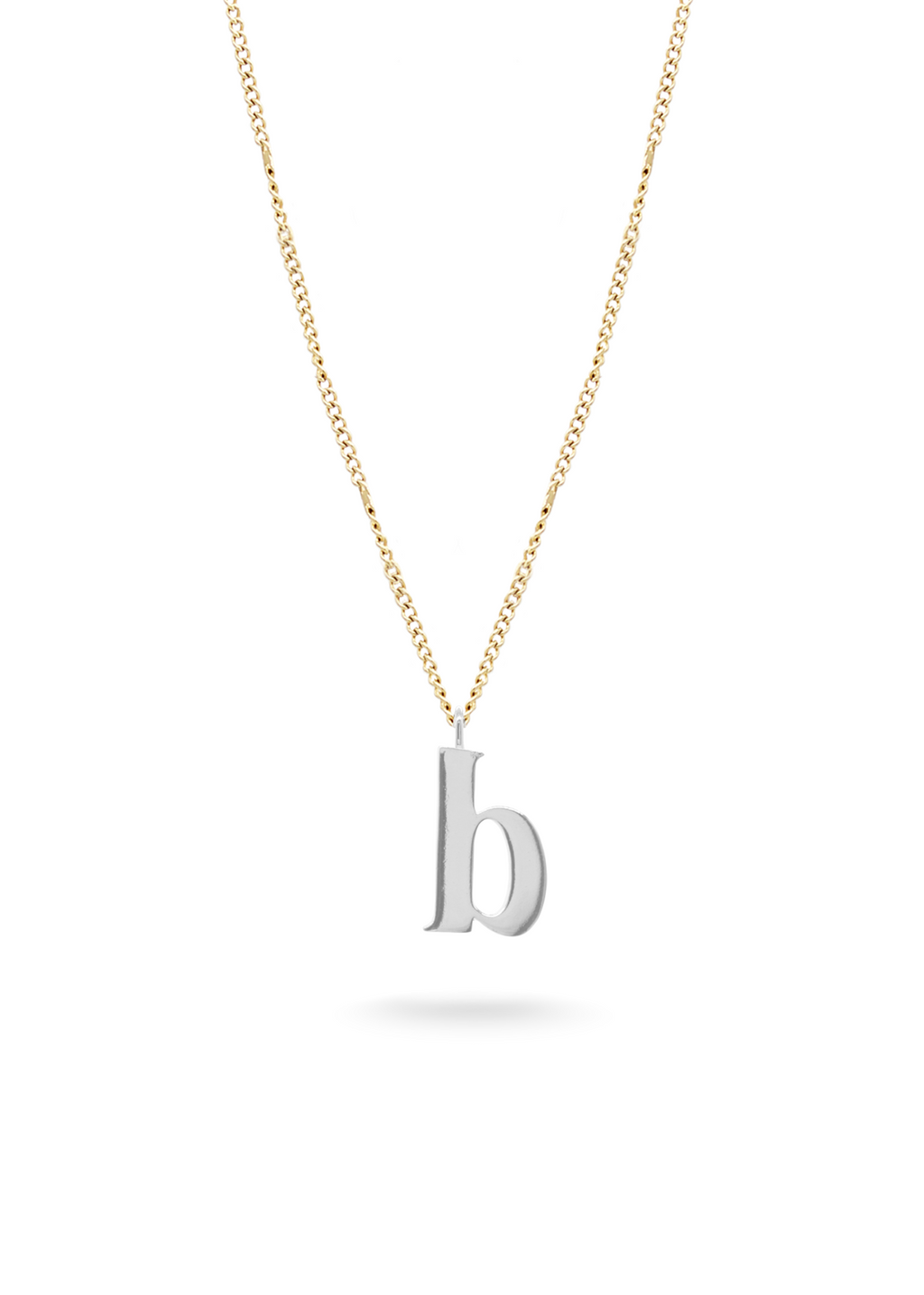 INITIAL SILVER - Link chain 20"