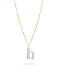INITIAL SILVER - Link chain 20"