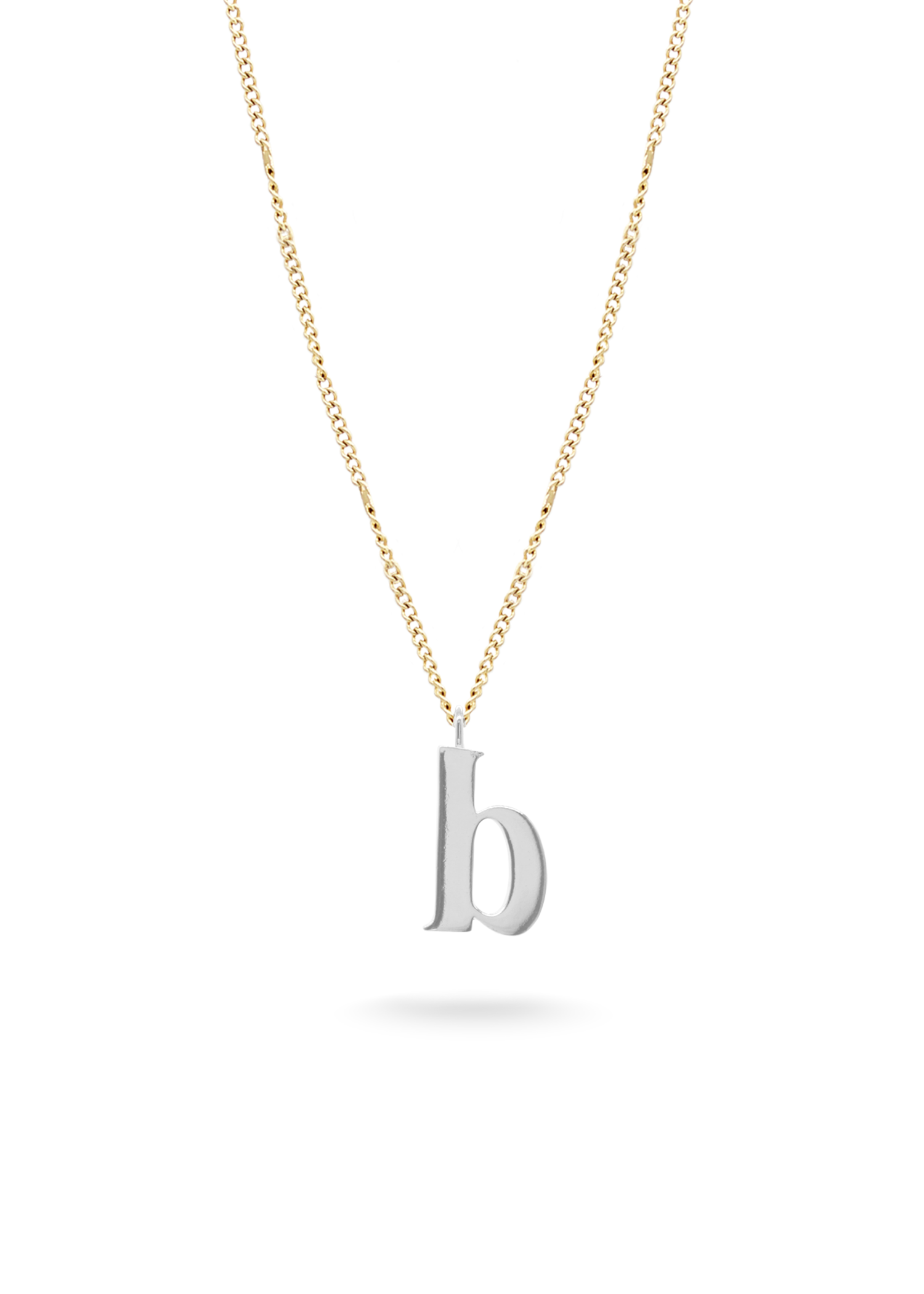 INITIAL SILVER - Link chain 20"